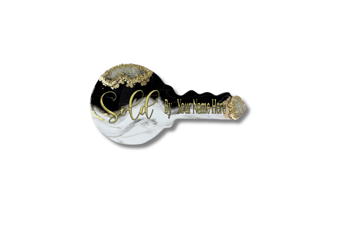 Black, White, & Gold Marble | OG Key Sign