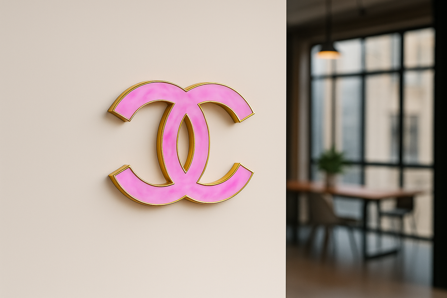 Pink, White, & Gold | CoCo Chanel Inspired Wall Art Decor