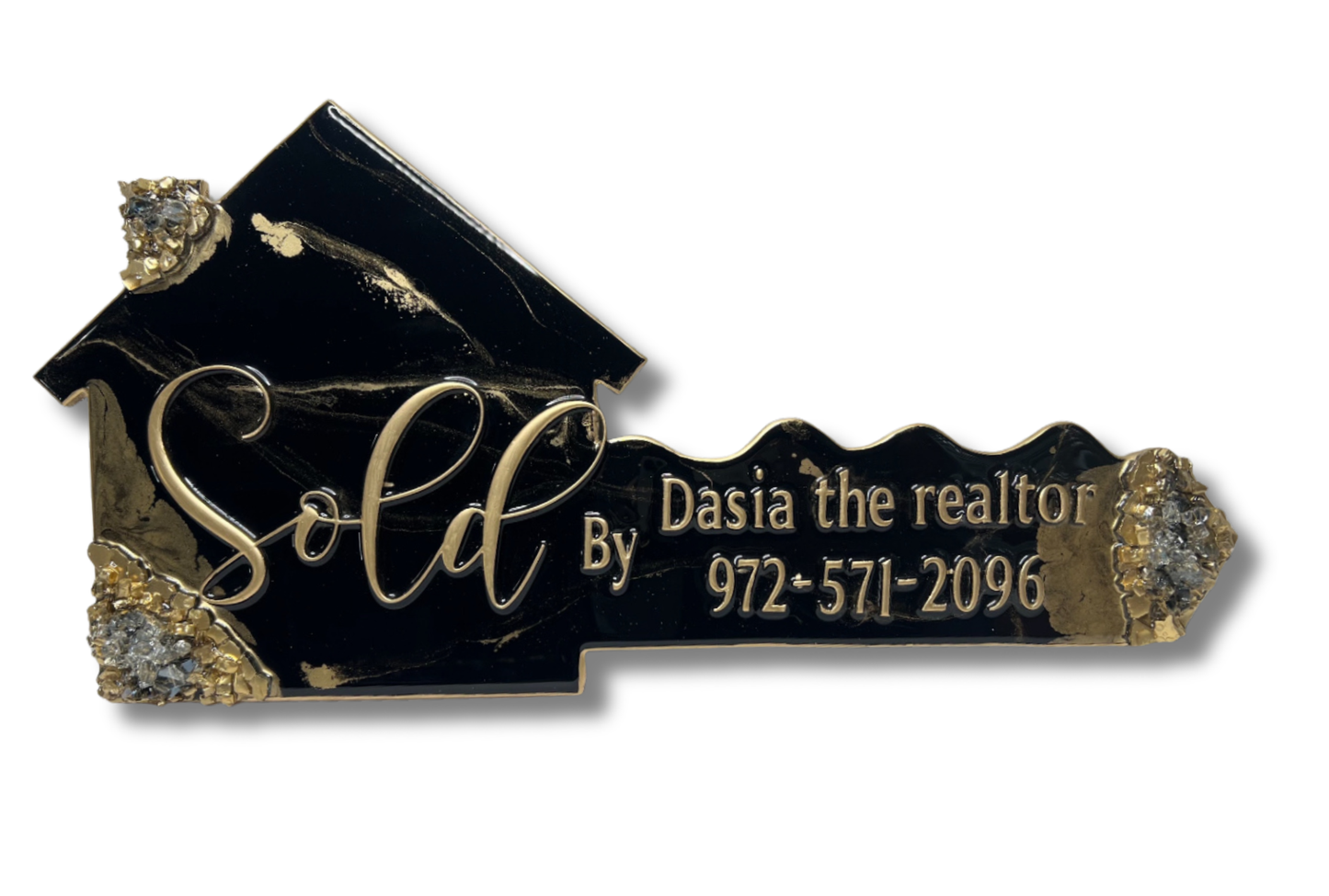 House Key Sign | Black & Gold