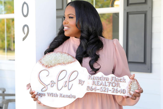 OG Key Sign | Statement Resin Signage for Real Estate Professionals