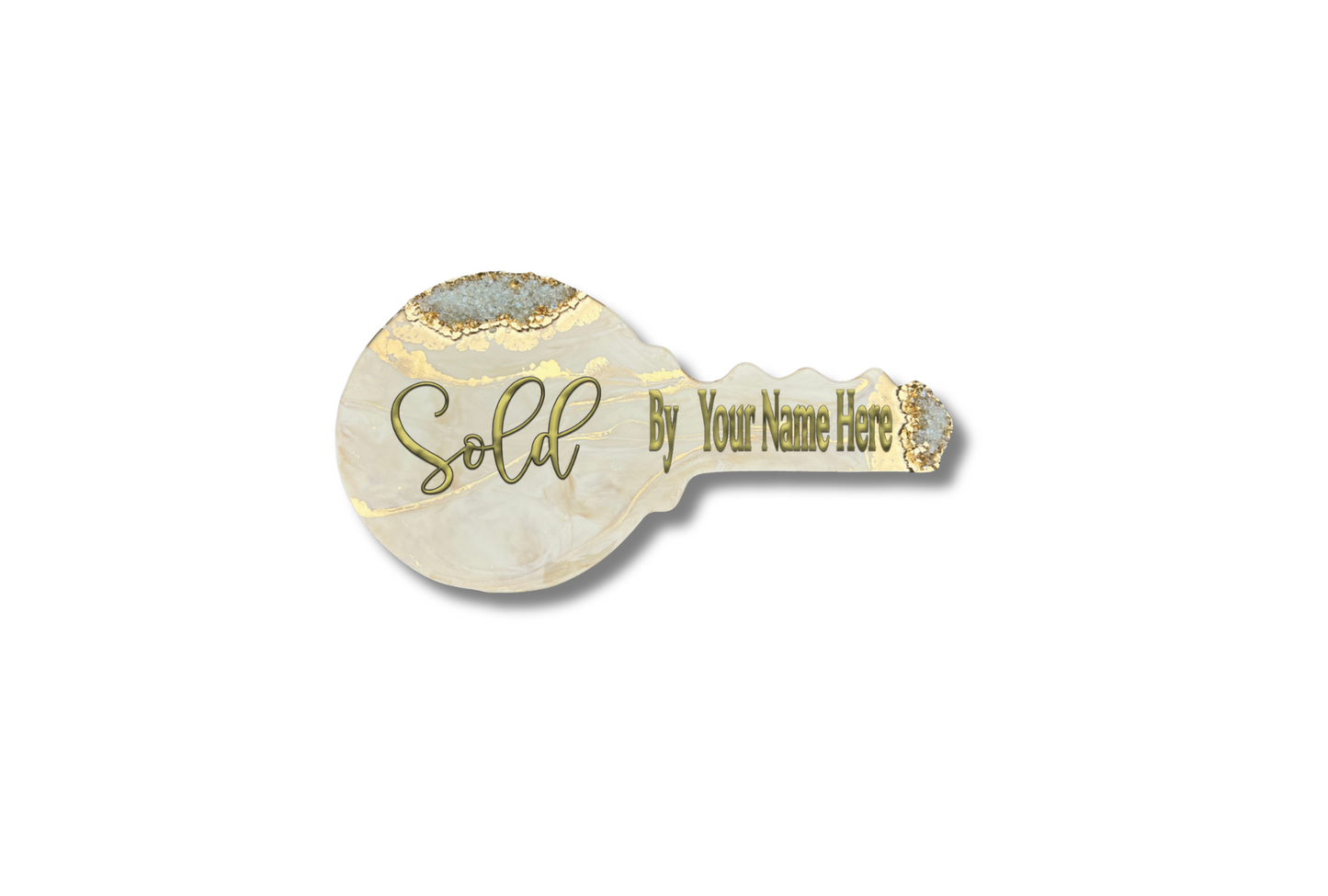 Light Nude & Gold Marble | OG Key Sign
