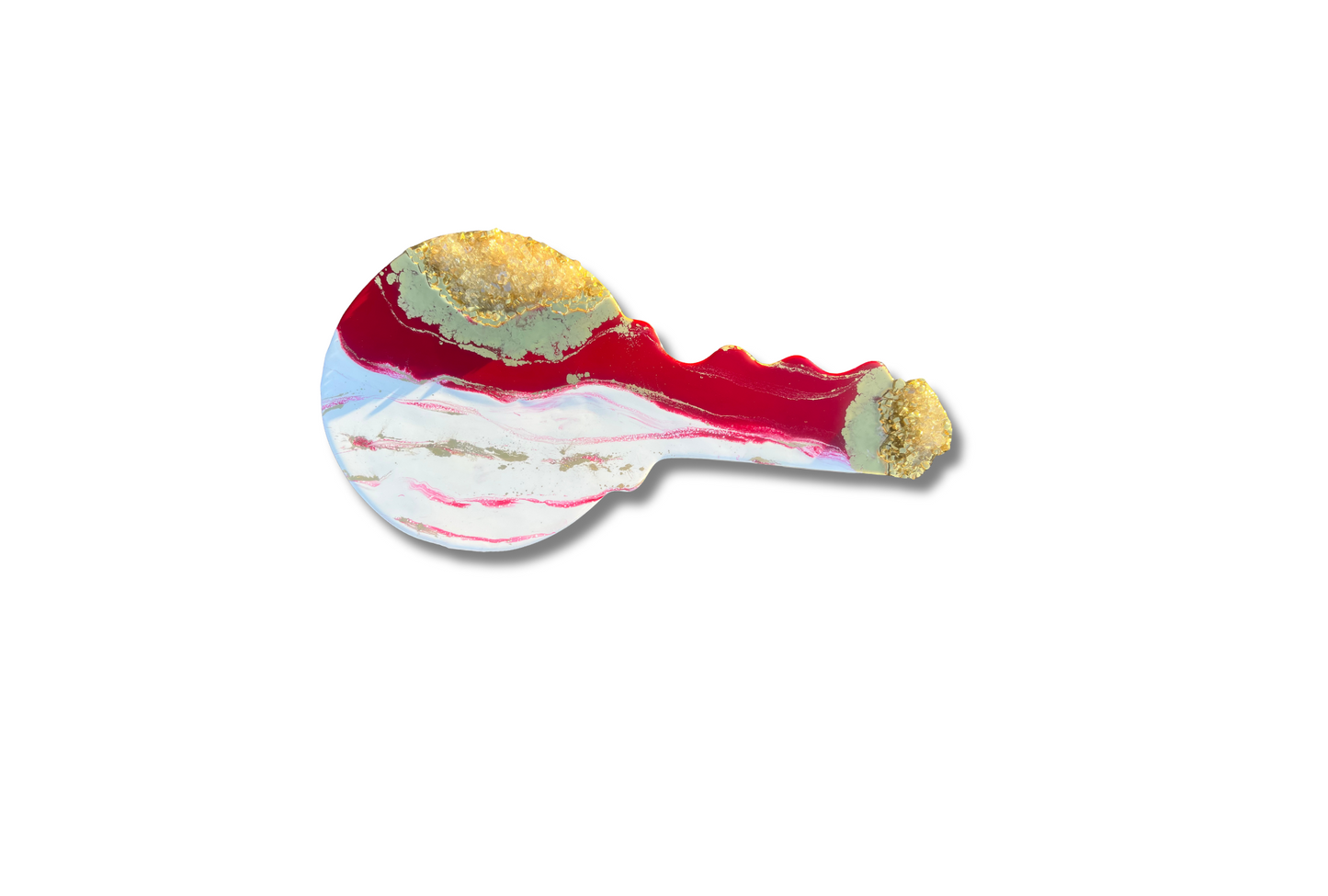 Red, White, & Gold Marble | OG Key Sign