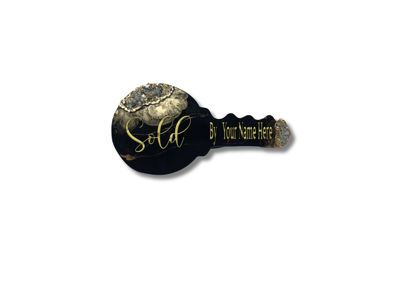 Black & Gold Marble | OG Key Sign