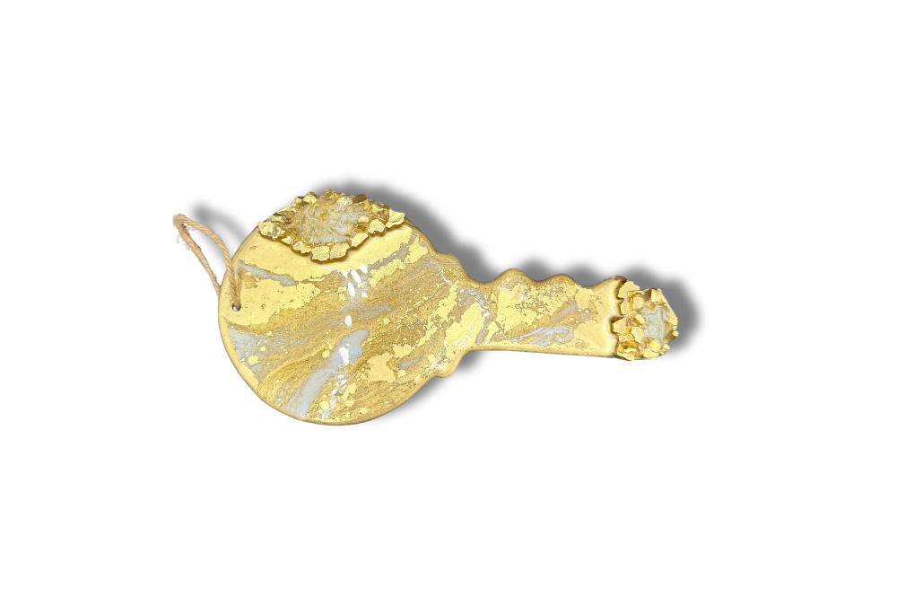 Glam Gold Christmas Tree Key Ornament – 8" Luxury Holiday Decor