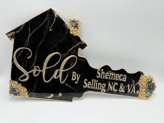 House Key Sign | Statement Resin Signage for Real Estate Professionals