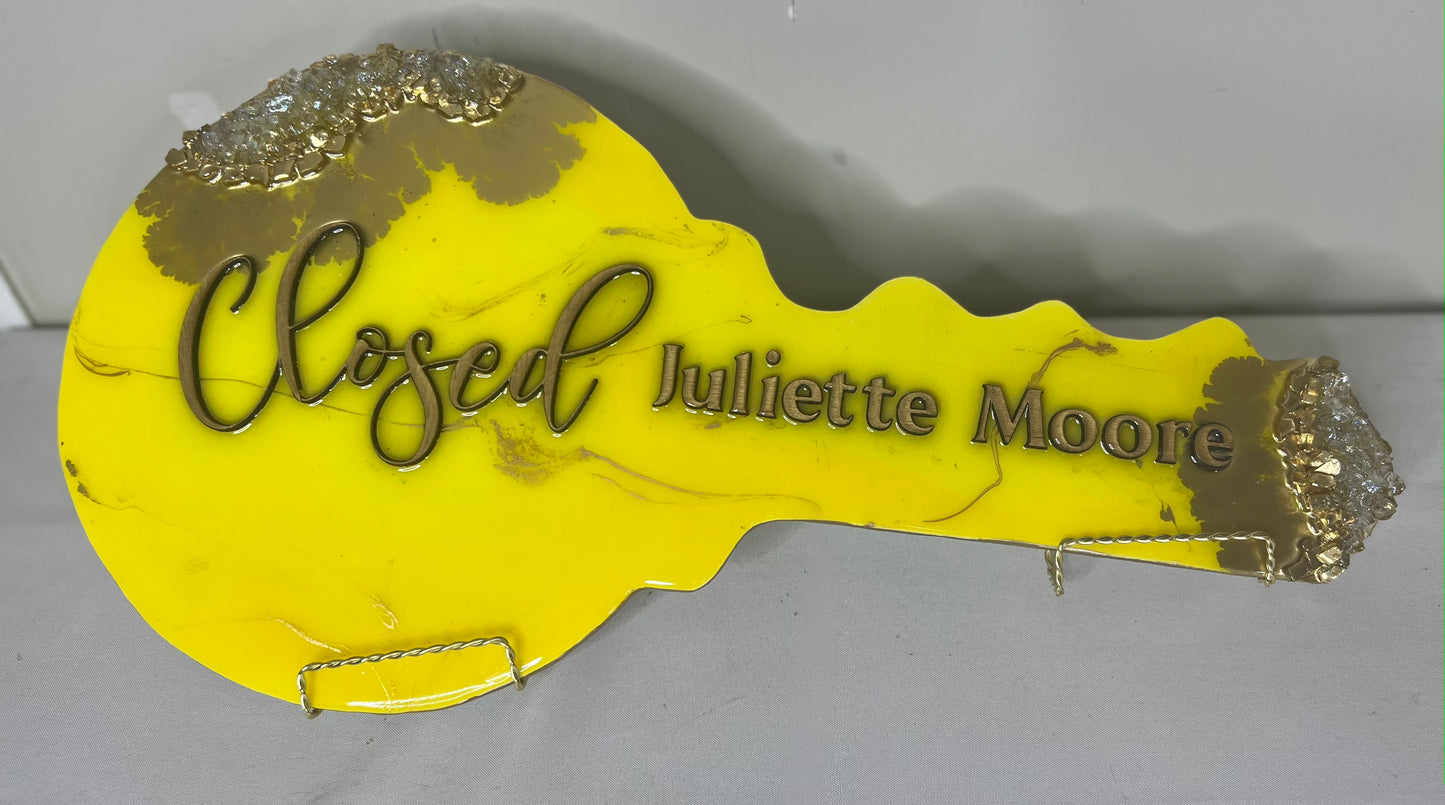 Marble Me Yellow Key Sign (Standard)