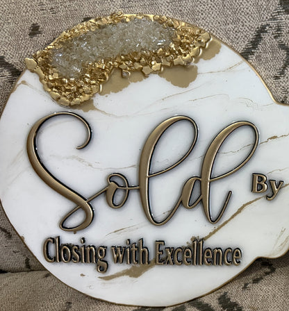 OG Key Sign | Statement Resin Signage for Real Estate Professionals