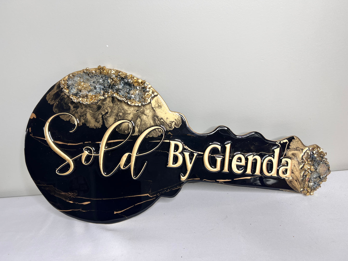 Marble Me Black Key Sign (Standard)