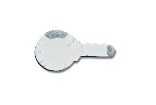 White & Silver Key Sign
