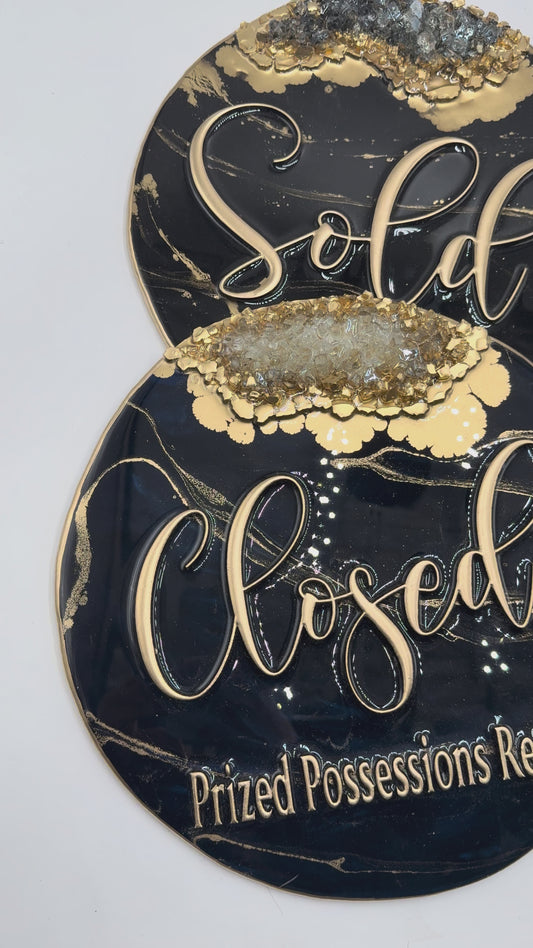 OG Key Sign | Black & Gold